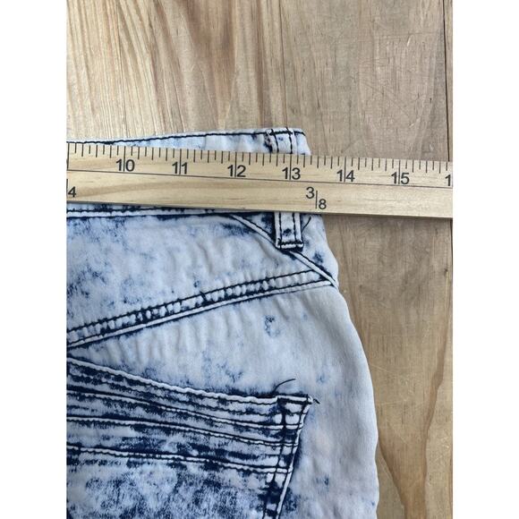 Red Fox Premium Acid Wash Moto Skinny Ankle Jeans Women’s Junior 11 27x29 - Picture 4 of 5